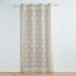 Paris Prix Rideau Voilage à Œillets Levita 140x240cm Taupe