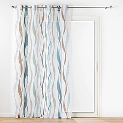 Paris Prix Rideau Voilage à Œillets Lisana 140x280cm Multicolore