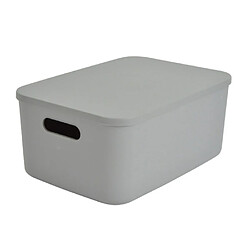 Paris prix Boîte de rangement avec couvercle - Gris