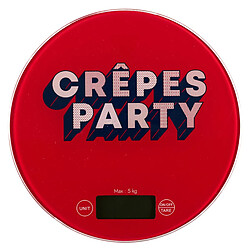 Paris Prix Balance de Cuisine Électronique Chandeleur 19cm Rouge