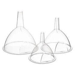 Five Simply Smart Lot de 3 Entonnoirs Tretcher 15cm Transparent