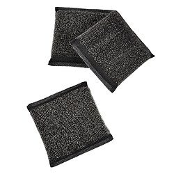 Paris Prix Lot de 3 Éponges Grattantes 10cm Gris