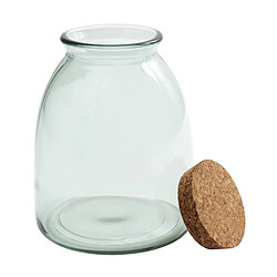 Paris Prix Bocal en Verre & Couvercle Liège 1L Transparent