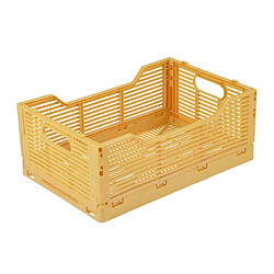 Paris Prix Cagette Pliable & Empilable Emilie 30cm Ocre