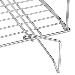 Five Simply Smart Lot de 3 Volettes à Pâtisserie Empilables 40cm Argent pas cher