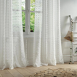Atmosphera Rideau Voilage Lily 140x240cm Blanc 