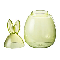 Paris Prix Bocal Design en Verre Lapin 39cm Vert
