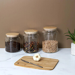 Paris Prix Bocal de Conservation Aliments 2,4L Transparent