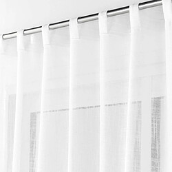 Paris Prix Rideau Voilage à Passants Haltona 140x240cm Blanc