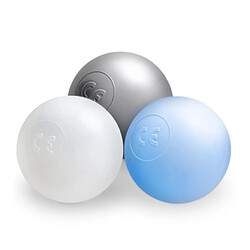 1001jouets 200 balles de piscine 6 cm argent/bleu