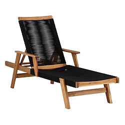 Paris Prix Chaise Longue en Bois Little John 115cm Naturel