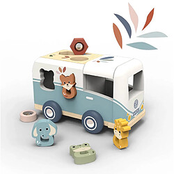 1001jouets Boîte à formes en bois - Beige