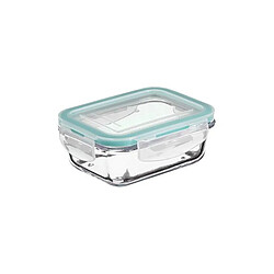 Five Simply Smart Boîte de Conservation Verre Clipeat 800ml Bleu
