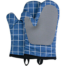 Vendos85 Gants de four silicone et coton anti-chaleur