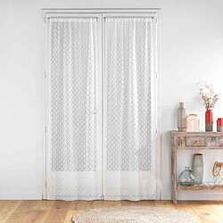 Paris Prix Paire de Voilages Maille Odilia 70x200cm Blanc