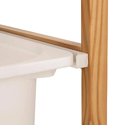 Atmosphera Meuble de rangement 2 bacs - Blanc