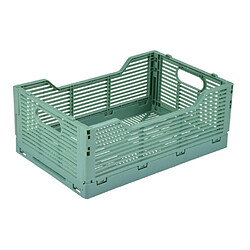 Paris prix cagette de rangement pliable - Vert sauge