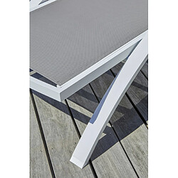 Avis Paris prix Lot de 2 bains de soleil - Blanc