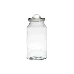 Paris Prix Bocal Rond en Verre Couvercle 2,7L Transparent