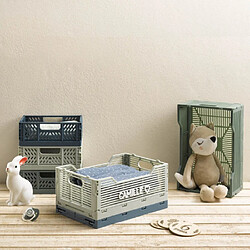 Avis Paris prix Cagette de rangement pliable - Bleu minéral