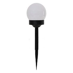 Atmosphera Lot de 4 Balises Solaires Tea 34cm Noir & Blanc