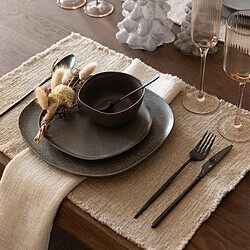 Paris Prix Ménagère 24 Pièces en Inox Irvin Mat 27cm Noir