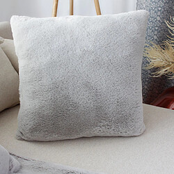 Avis Paris prix Coussin Rabbit effet fourrure - 40x40 cm - Gris