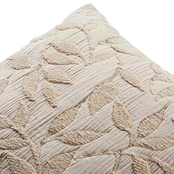 Acheter Atmosphera Coussin Déco Jacquard Lethon 50x50cm Beige Lin