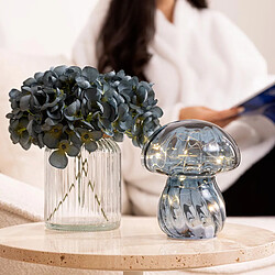 Atmosphera Lampe à Poser Champignon Malu 15cm Bleu