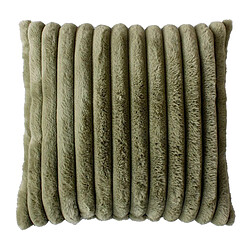 Paris Prix Coussin Imitation Fourrure Matisse 40x40cm Vert Olive