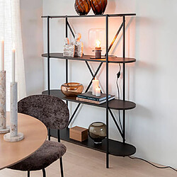 Mes Étagère bibliothèque 4 niveaux - Marron foncé