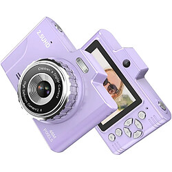 Appareil Photo Numérique 2,5K 48MP - Zoom 8x - Écran 2,8" - Rechargeable - 64GB Carte Mémoire + Lecteur - bleu