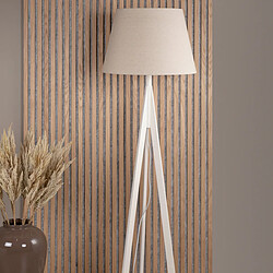 Acheter Paris prix Lampadaire Kona en bois - Blanc