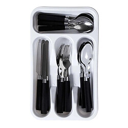 Paris Prix Ménagère 16 Pièces & Range-Couverts Campus 32cm Noir