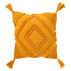 Paris Prix Coussin Déco Tufté Efren 50x50cm Ocre