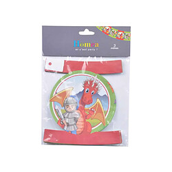 Paris prix Guirlande anniversaire chevalier & dragon - Rouge