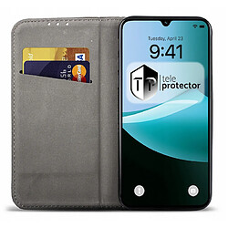 Htdmobiles Housse etui portefeuille avec coque interieure en silicone pour Xiaomi Redmi 15C 4G / 5G / Poco C85 + film ecran - NOIR MAGNET