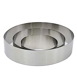 Paris Prix Lot de 3 Cadres à Pâtisserie Ronds 20cm Argent