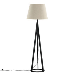Paris Prix Lampadaire en Bois Kona 160cm Noir