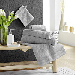 Acheter Douceur D'Interieur Lot de 2 Gants de Toilette Tendresse 15x21cm Gris Perle