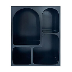 Paris prix Étagère Arche 4 niches - Noir