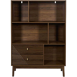 Avis The home deco factory Bibliothèque avec tiroirs - Marron