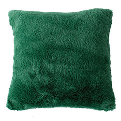 Paris Prix Coussin Déco Imitation Fourrure Rabbit Pop 40x40cm Vert