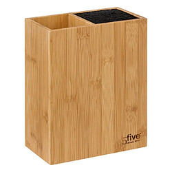Five Simply Smart Bloc Couteaux & Ustensiles Blackbamboo 35cm Naturel