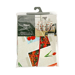 Paris Prix Nappe Toile Cirée Ronde Tulipe 160cm Rouge
