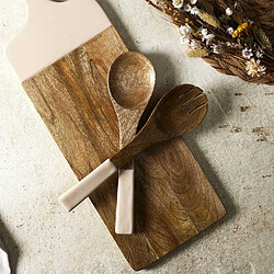 Paris Prix Couverts à Salade Uni en Bois Dune 30cm Beige