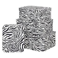 Five simply smart Lot 4 boîtes de rangement - Beige