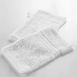 Avis Douceur D'Interieur Lot de 2 Gants de Toilette Excellence 15x21cm Neige