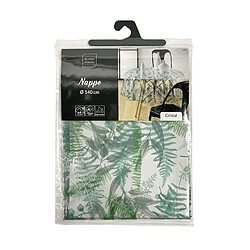 Paris Prix Nappe Toile Cirée Ronde Aurea 140cm Vert