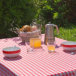 Acheter Paris Prix Nappe Ronde Antitache Imprimé Vichy 180cm Rouge